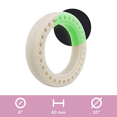 NEUMATICO MACIZO 10-2.125" FLUORESCENTE