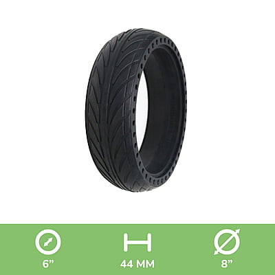 1 NEUMÁTICO  MACIZO  8X2.125-6" 44MM