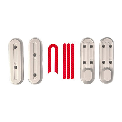 1 KIT 4 CARCASAS + 4 REFLECTANTES BLANCO-ROJO