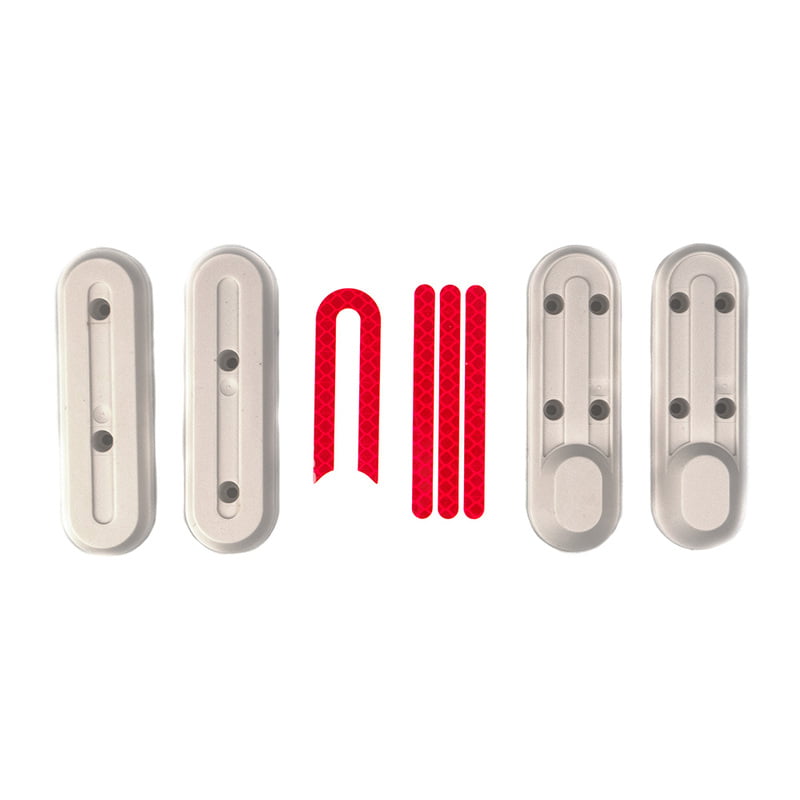 1 KIT 4 CARCASAS + 4 REFLECTANTES BLANCO-ROJO